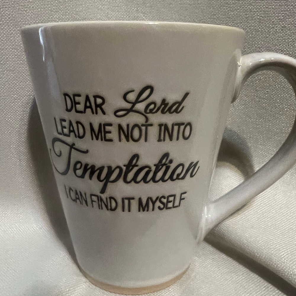 White Ceramic Mug with Inspirational Quote